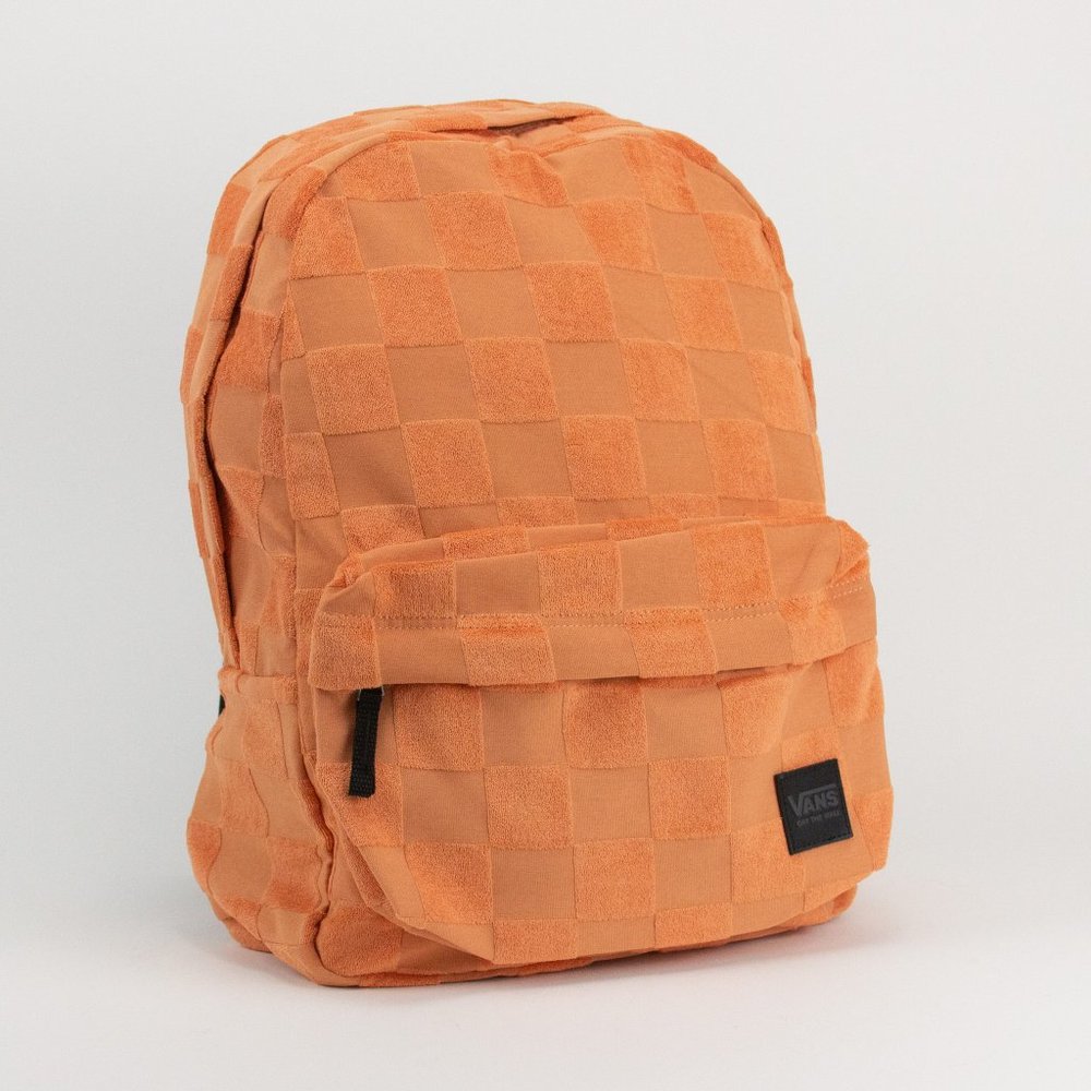 BRAND NEW WITH TAGS ORANGE CHECKERS BACKPACK